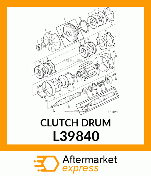 CLUTCH DRUM L39840