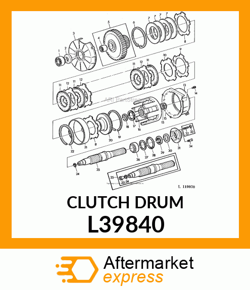 CLUTCH DRUM L39840