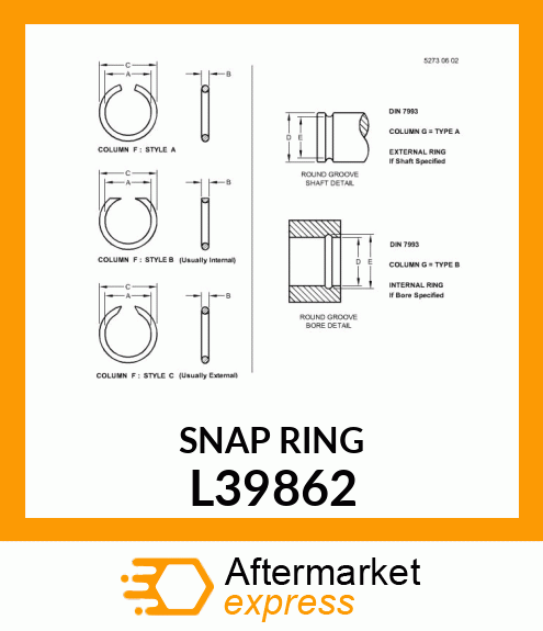 SNAP RING L39862