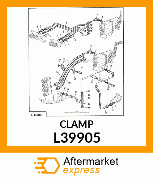 CLAMP, 2 X D19 WIDTH 30 L39905