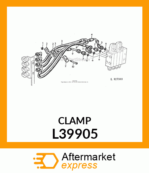 CLAMP, 2 X D19 WIDTH 30 L39905