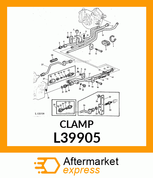 CLAMP, 2 X D19 WIDTH 30 L39905