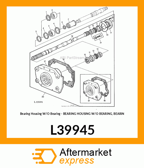 Bearing Housing with O Bearin L39945