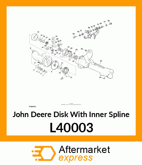 DISK WITH INNER SPLINE L40003