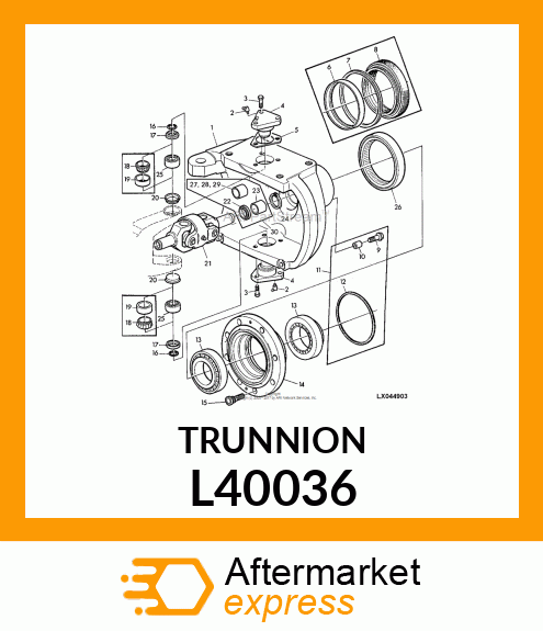 TRUNNION L40036