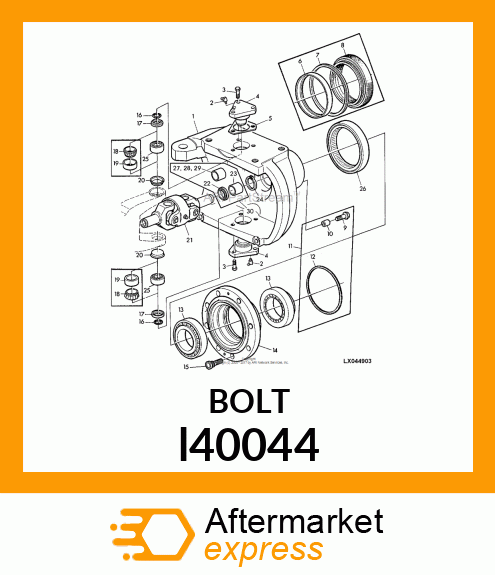 WHEEL BOLT l40044