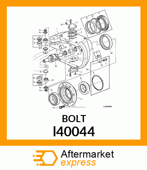 WHEEL BOLT l40044