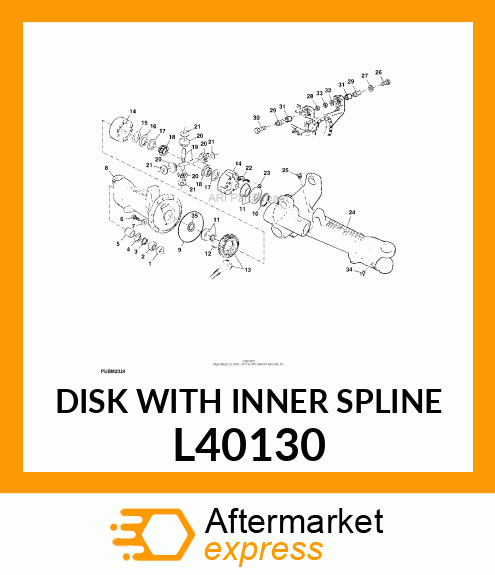 DISK WITH INNER SPLINE L40130