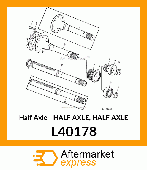 Half Axle L40178