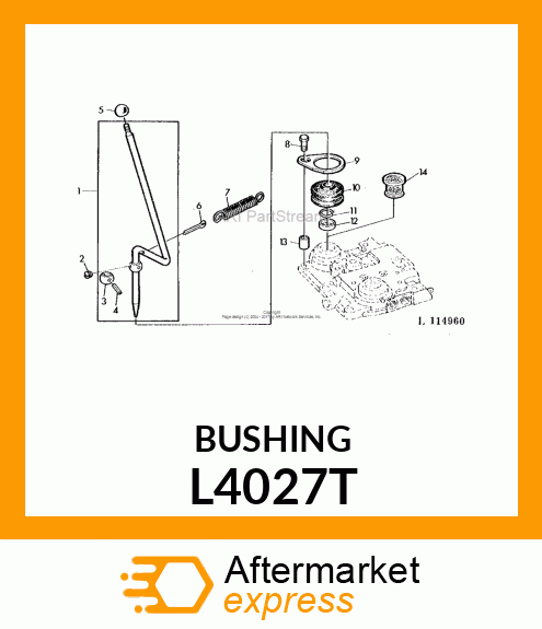 BEARING,CONTROL LEVER L4027T