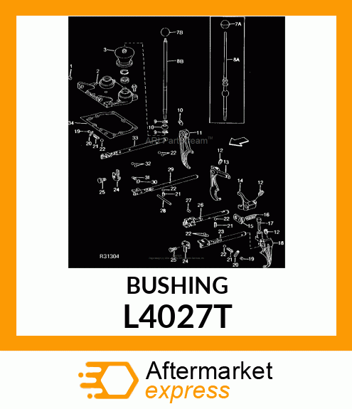 BEARING,CONTROL LEVER L4027T