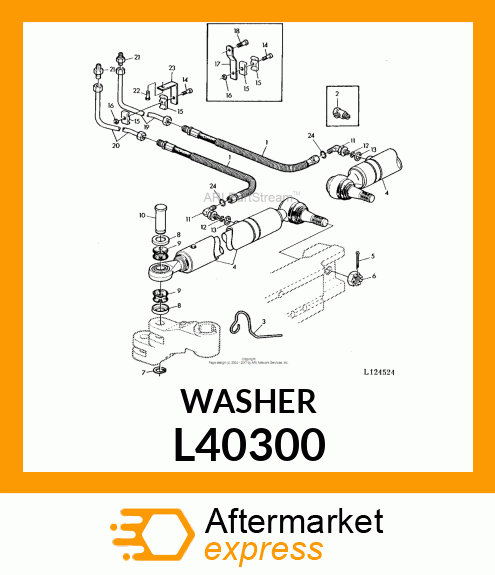 ROUND RETAINER, WASHER L40300