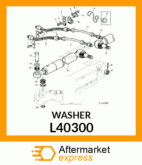 ROUND RETAINER, WASHER L40300