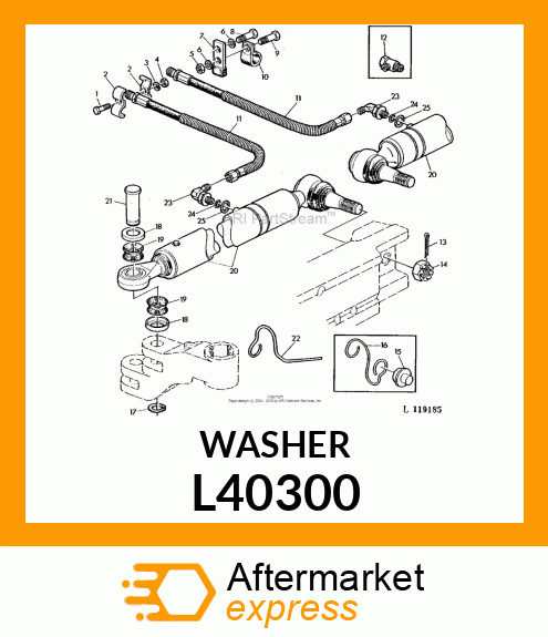 ROUND RETAINER, WASHER L40300