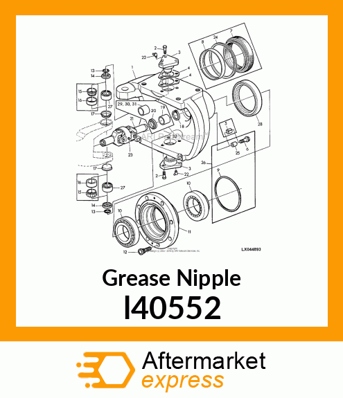 FITTING, LUBRICANT, METRIC, CONE HD l40552