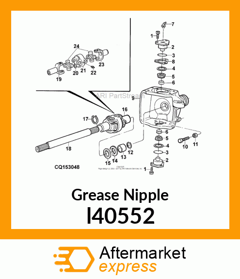 FITTING, LUBRICANT, METRIC, CONE HD l40552