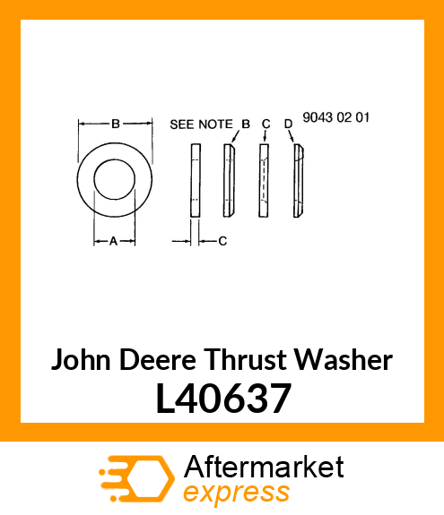 THRUST WASHER L40637