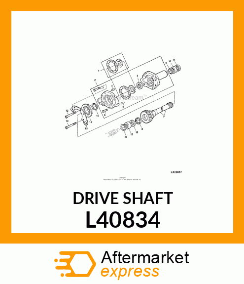 DRIVE SHAFT L40834