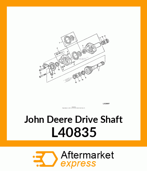 DRIVE SHAFT L40835