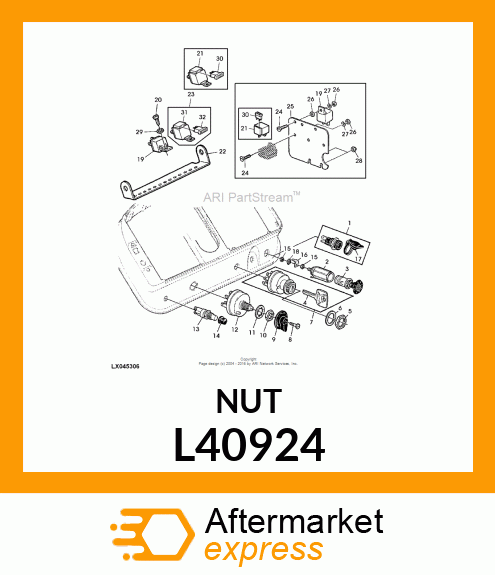 NUT, NUT HEX L40924