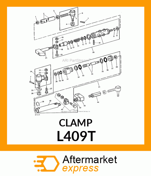 ROD ,TIE ADJUSTING CLAMP L409T