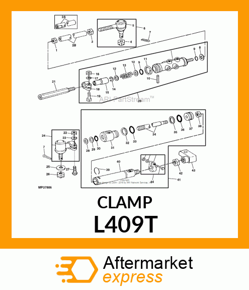 ROD ,TIE ADJUSTING CLAMP L409T