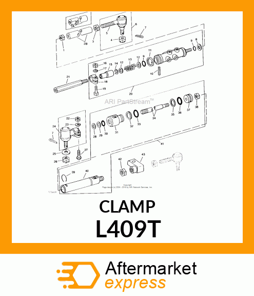 ROD ,TIE ADJUSTING CLAMP L409T