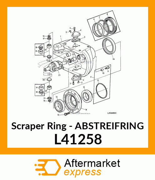 Scraper Ring - ABSTREIFRING L41258
