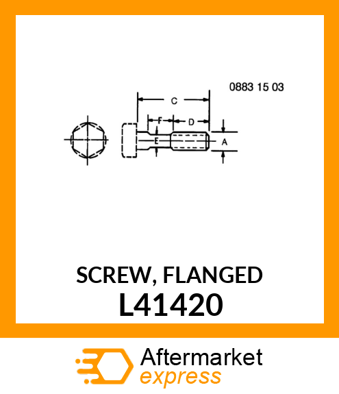 SCREW, FLANGED L41420