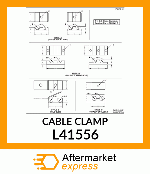 CABLE CLAMP L41556