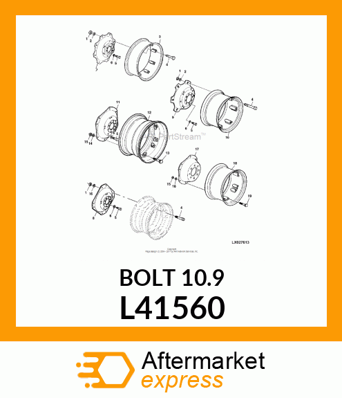 SCREW, M16X74 / 10.9 L41560