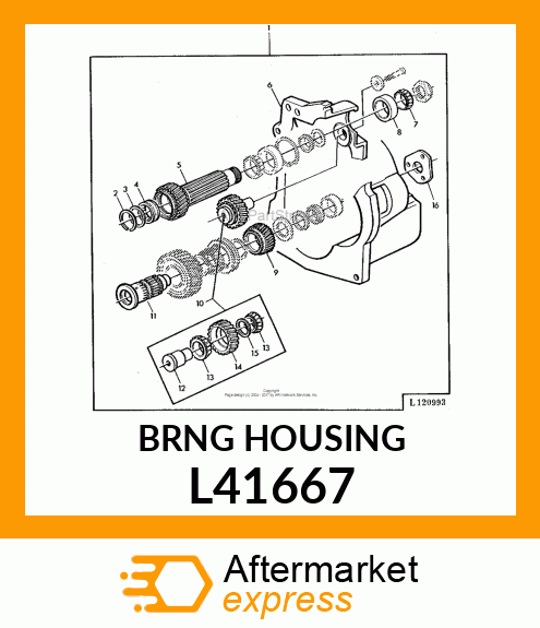 BEARING HOUSING W/O BEARING L41667