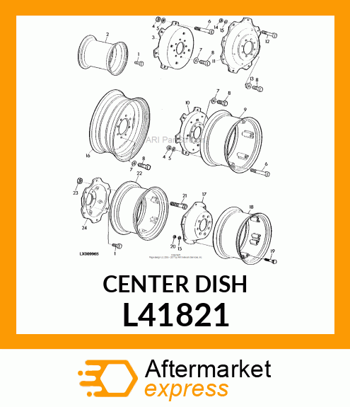 Wheel Center - WHEEL CENTER L41821