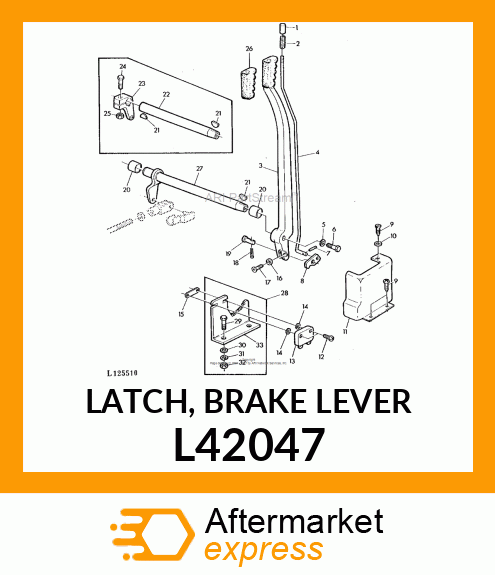 LATCH, BRAKE LEVER L42047