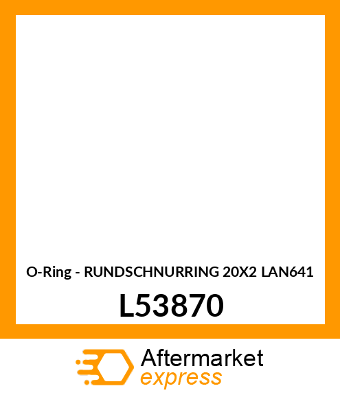 O-Ring - RUNDSCHNURRING 20X2 LAN641 L53870