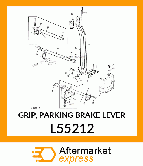 GRIP, PARKING BRAKE LEVER L55212