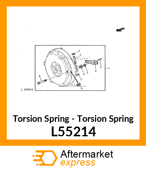 Torsion Spring - Torsion Spring L55214