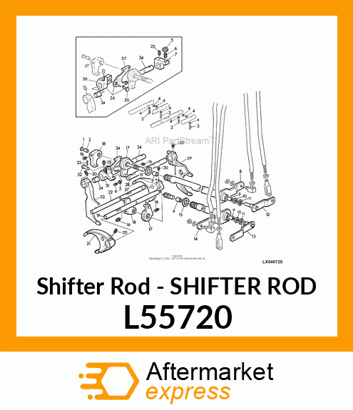 Shifter Rod L55720