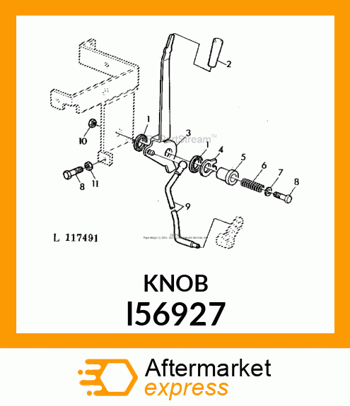 GRIP, HAND THROTTLE l56927