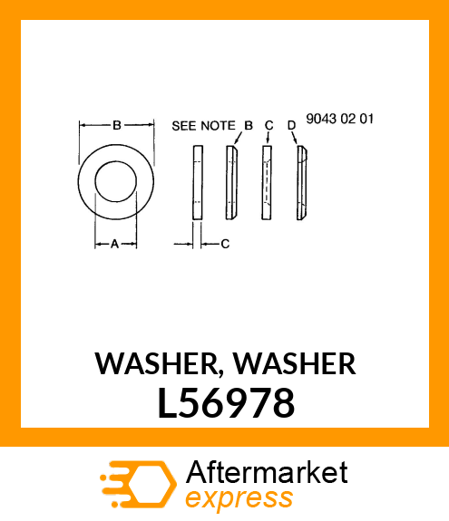 WASHER, WASHER L56978