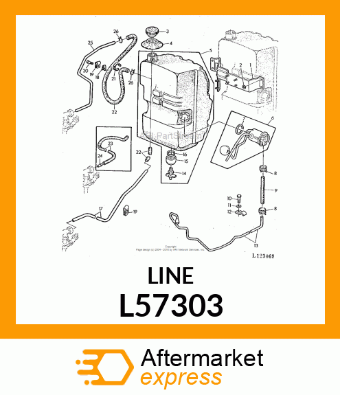 Fuel Line - FUEL LINE L57303
