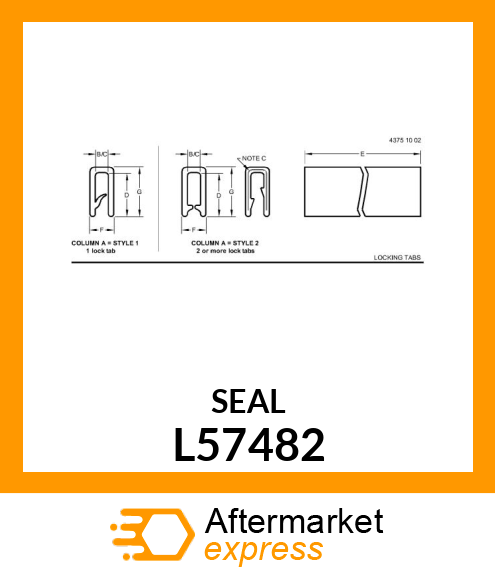 WEATHERSTRIP L57482