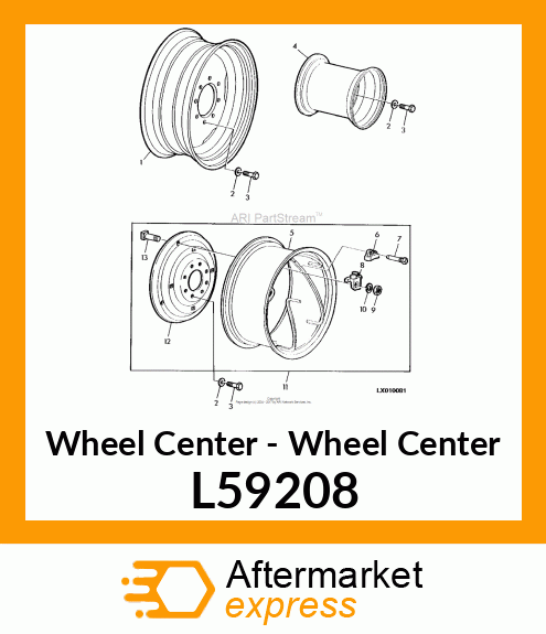 Wheel Center L59208