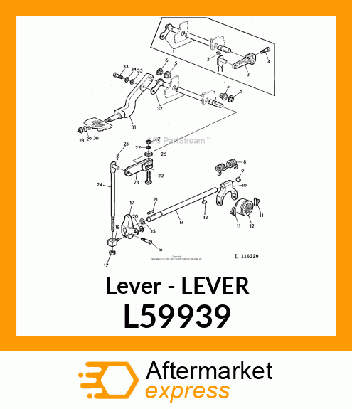 Lever L59939