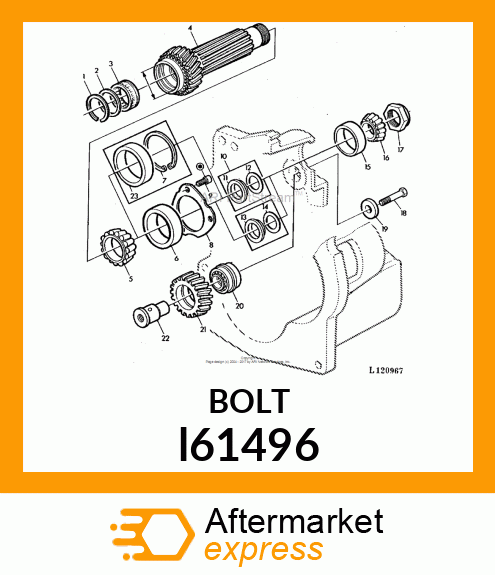 BOLT,PLACE l61496