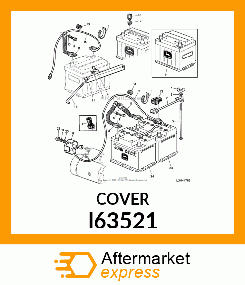 COVER FOR STARTER l63521