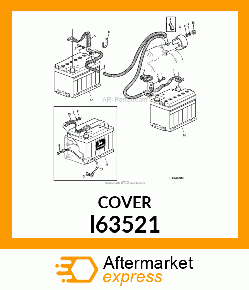 COVER FOR STARTER l63521