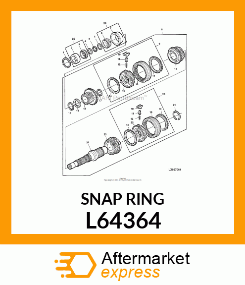 SNAP RING L64364