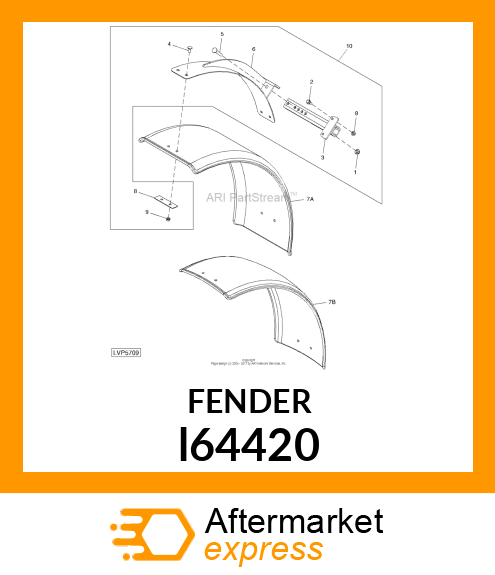 FENDER ROOF W 370 / L 1280 / R 720 l64420