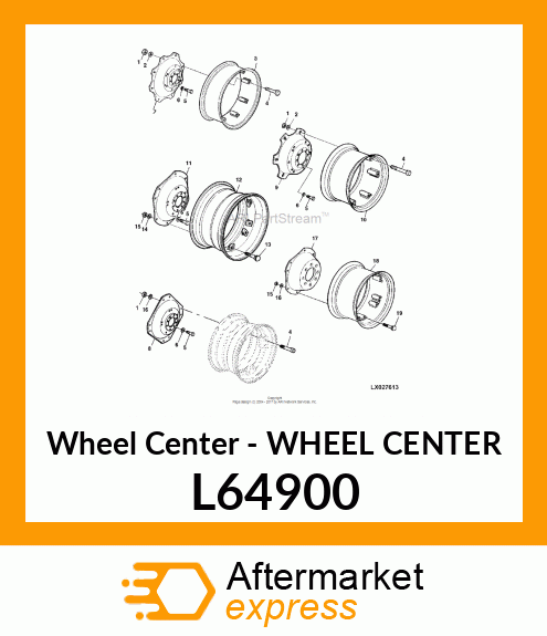 Wheel Center - WHEEL CENTER L64900